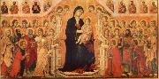 Duccio, Maria and Child throning in majesty, hoofddpaneel of the Maesta, altar piece